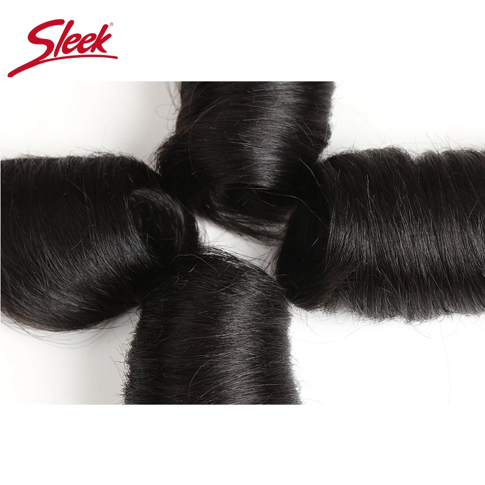 Sleek Brazilian Loose Wave Double Drawn Human Hair Natural Color 160 gram Bundles Hair Weave Extension 4Pcs