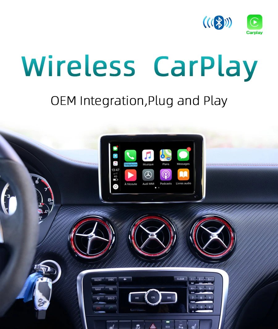 Sinairyu Wifi беспроводной Carplay Car Play Android авто зеркало модифицированное для Mercedes GLA GLC GLE GLS NTG 5,1 5,2 5,5 камера заднего вида