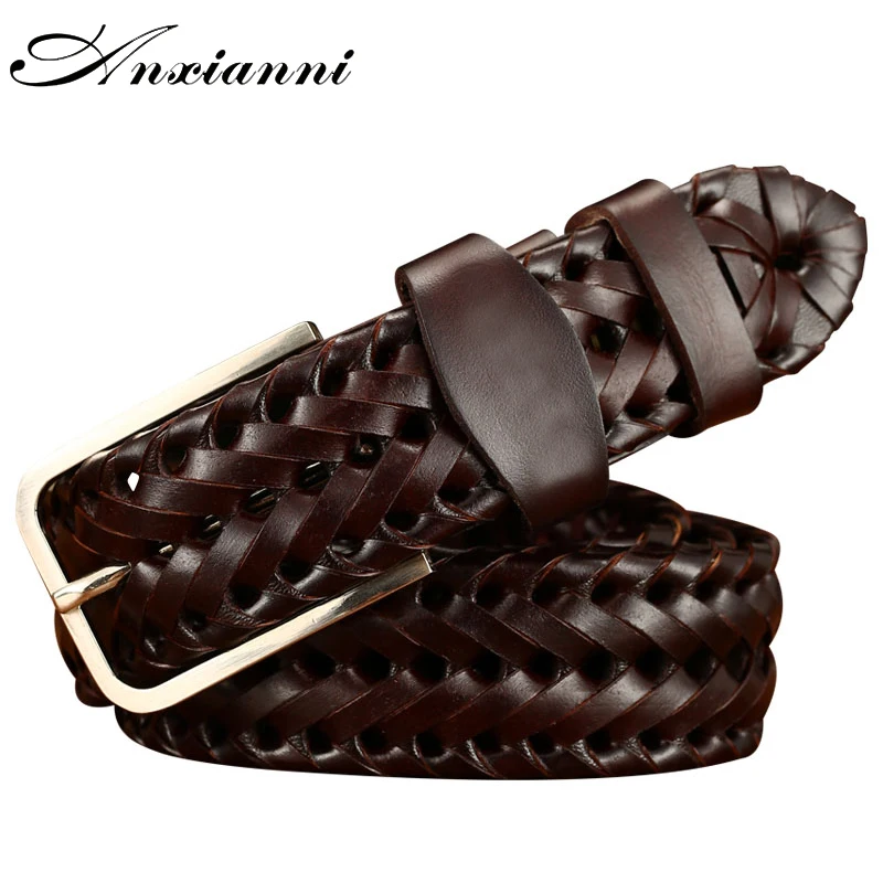 Кожаный Плетеный Ремень Мужской Купить