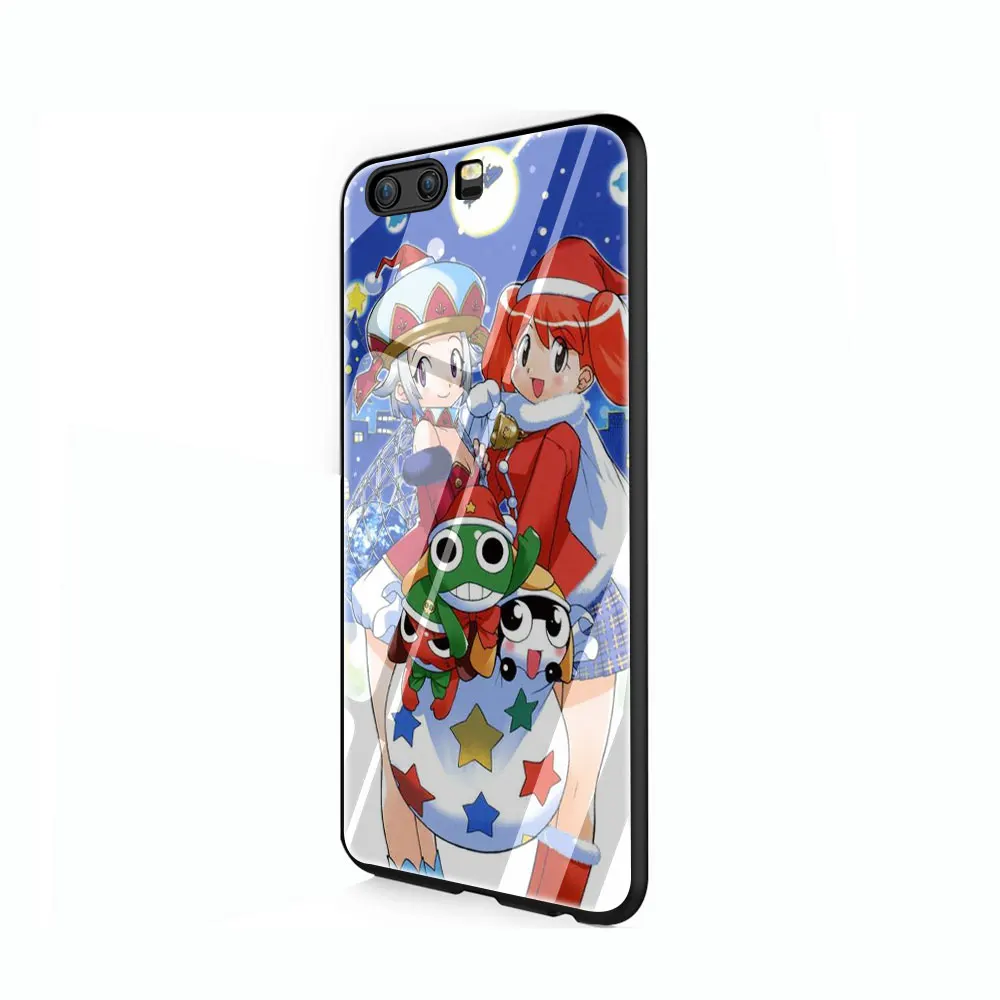 G1 EWAU аниме Keroro закаленное стекло чехол для телефона huawei mate P 10 20 30 Lite Pro Y9 Honor 8X 7A - Цвет: G1