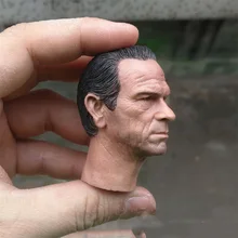 1/6 шкала Мужская голова Sculpt Черный Супер специальный полицейский Томи ли Джонс голова резной аксессуар модель для 12 ''фигурка тела