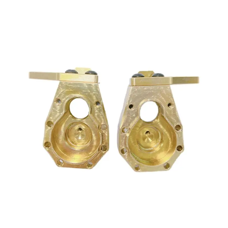 

RC Car Accessories 2pcs Brass Front Axle Steering Cup DIY Upgrade Parts for 1/10 TRX4 RC Crawler Buggy Truck Car