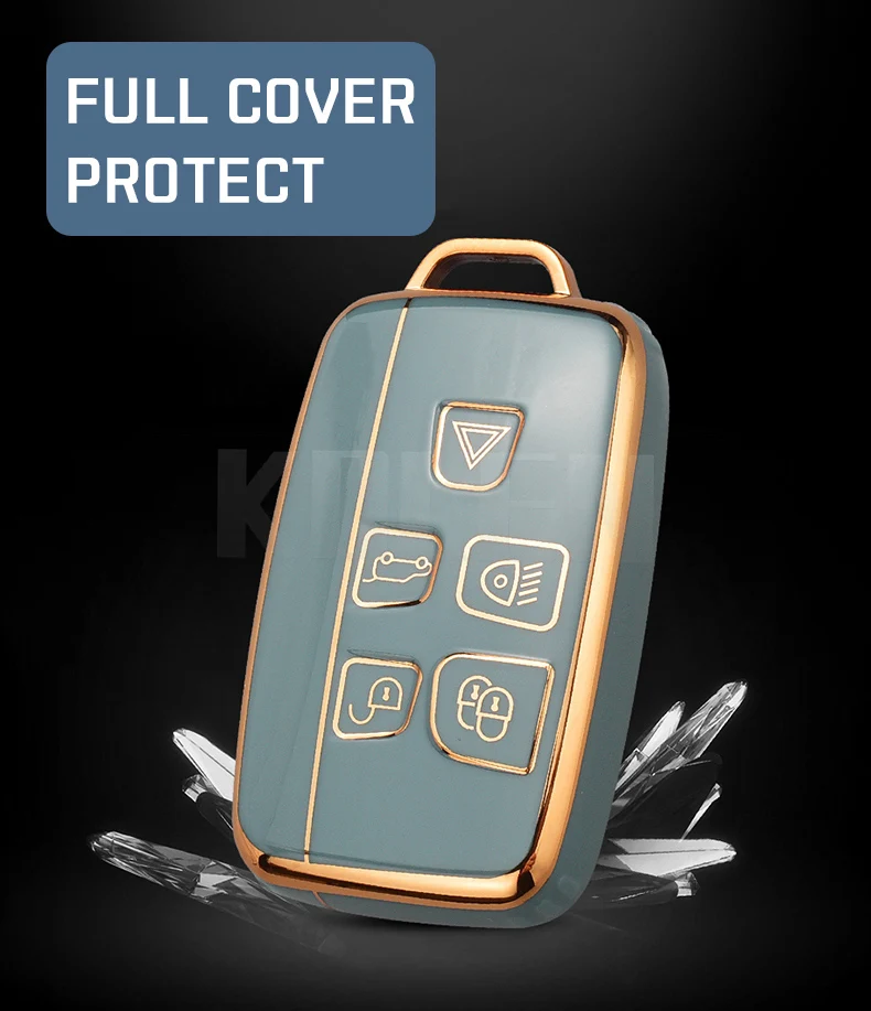 TPU Car Remote Key Case Cover Shell per Land Rover Range Rover Sport Evoque Freelander Velar Discovery 4 Jaguar XE XJ XF Guitar - H457102ff051d4aad8226321d732e6f76t