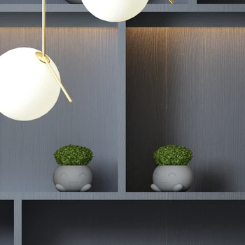 

Cute little monster cement flowerpot silicon mold tabletop ornament succulent plant flowerpot gypsum concrete mold