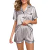 Satin Silk Pajamas for Women Summer Pyjamas Clothes 3