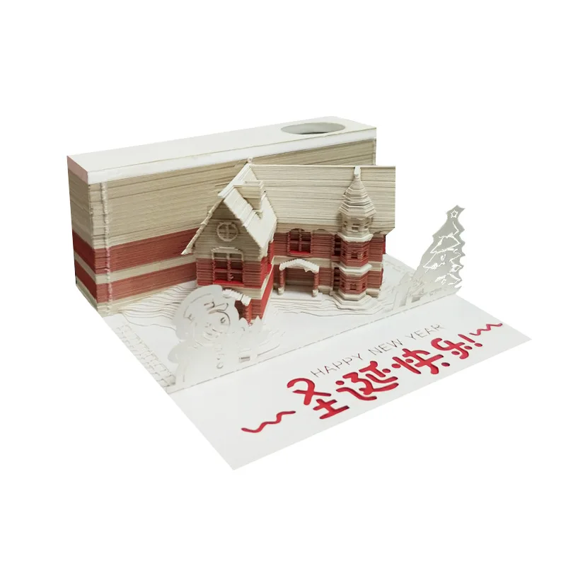 bloc-notes-3d-pour-noel-hutte-rouge-citrouille-jaune-notes-exquises-art-significatif-cadeaux-de-vacances-speciaux