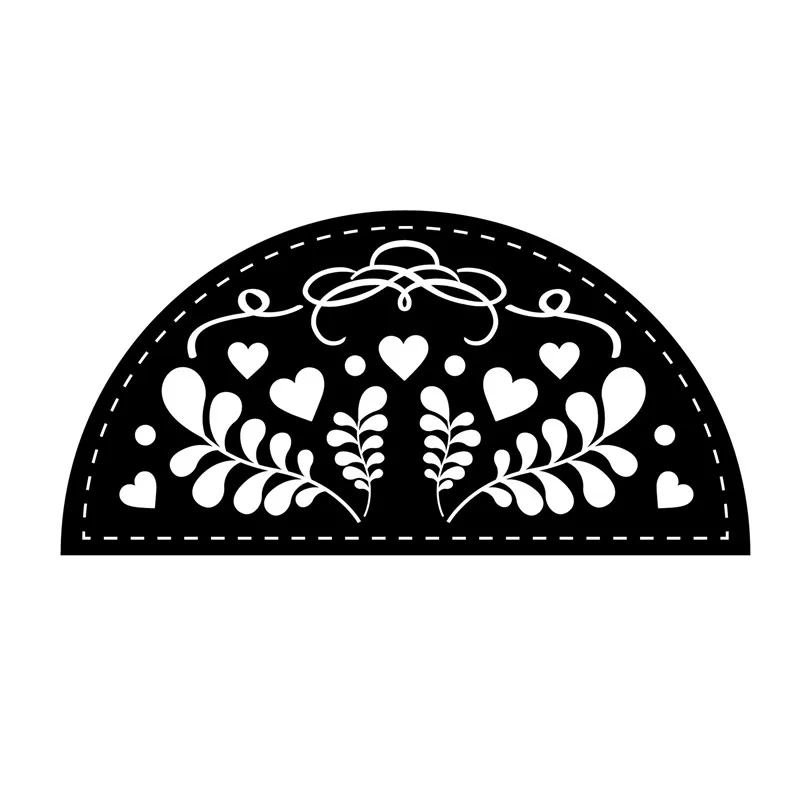 

Naifumodo Flower Semicircle Frame Metal Cutting Dies Background Stencil for DIY Scrapbooking Paper/photo Cards Embossing Dies