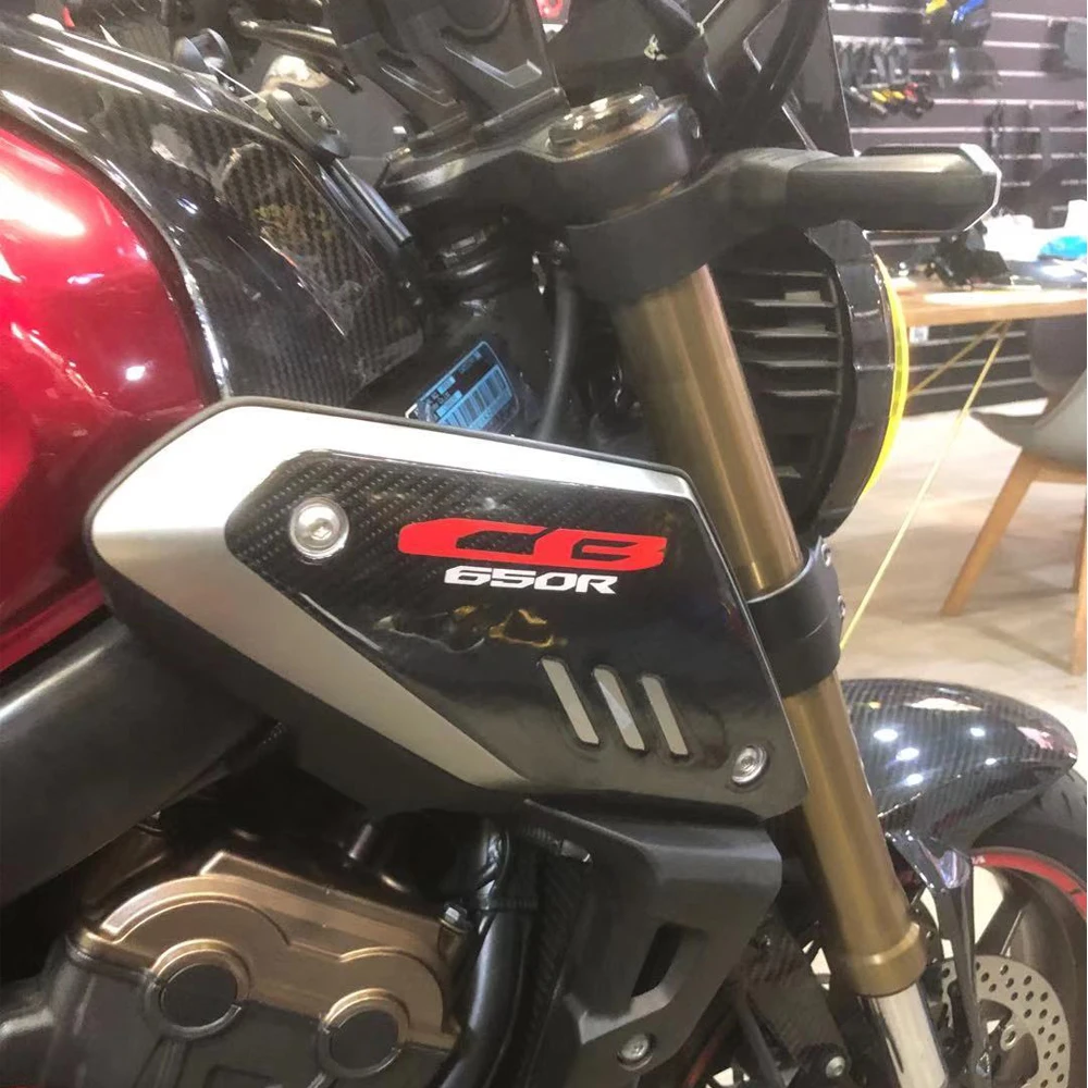 Для CB650R боковая Наклейка на тело CB 650R новая мотоциклетная Водонепроницаемая 3D волокно углеродное волокно Светоотражающая защита
