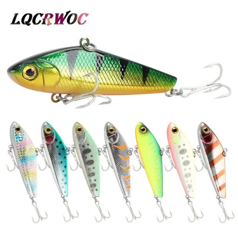 

NEW 70mm 23g VIB fishing lure vibration light jigging hard bait swing sinking ice fish crankbait pesca whopper plopper swimbait