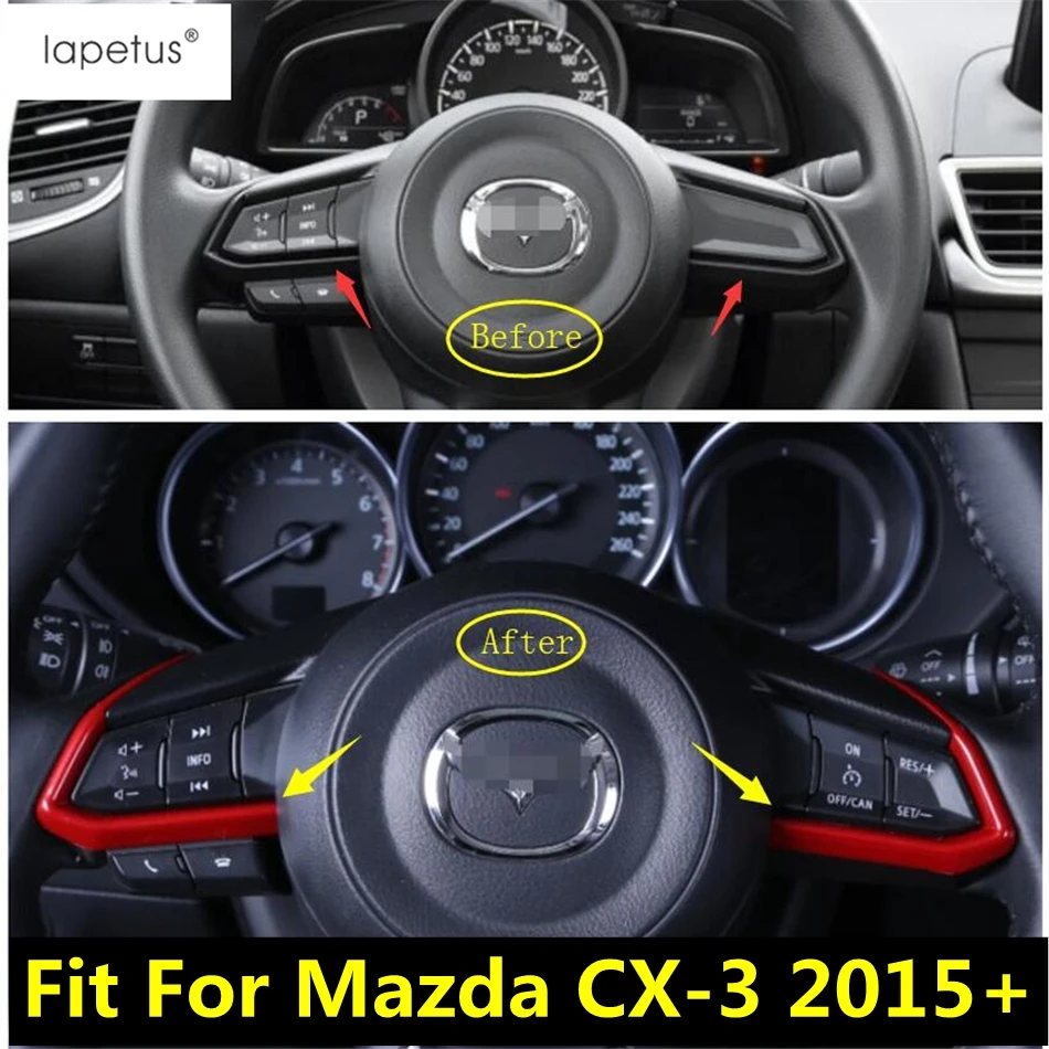 Аксессуар для руля Красный/углеродное волокно подходит Mazda CX 3 CX3 2015 2020|Лепнина