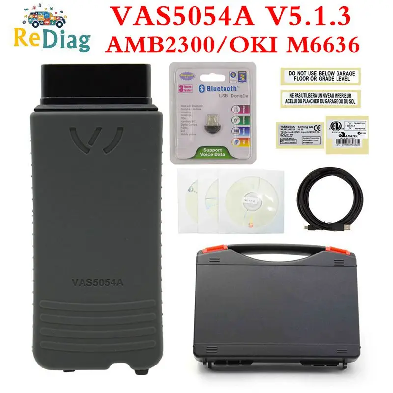 

2019 Original PCB VAS5054A ODIS V5.1.3 With Keygen OKI Full VAS 5054A VAS5054 AMB2300 BT/USB VAS5054 For VAG Series