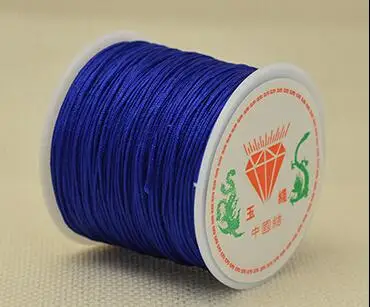1Roll 0.8 1 1.5 mm Nylon Cord Thread Chinese Knot Macrame Cord Bracelet Braided String DIY Tassels Beading String Thread Jewelry 