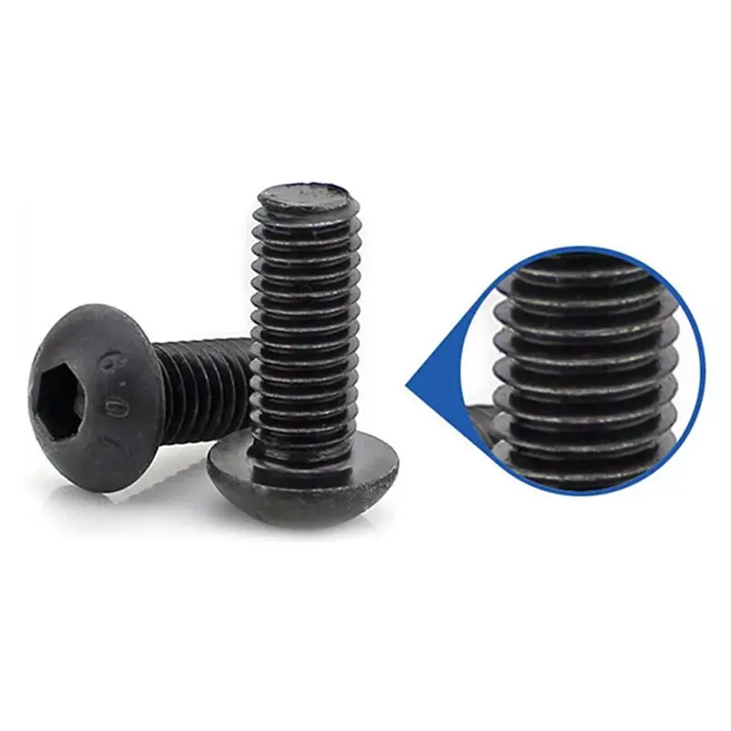 M5x20mm болт с шестигранной головкой черный 50 шт
