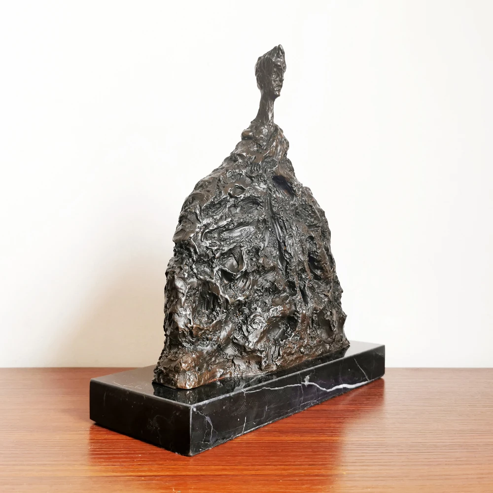 Абстрактный человек бронзовая статуя скульптура современный металл искусство медь мужской Статуэтка для гостиной прихожей украшения