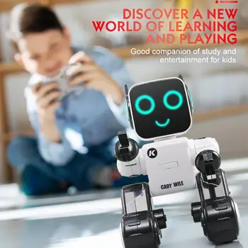 

Programmable RC Robot Touch Voice Control Sing Dance Built-in Coin Bank Kids Toy
