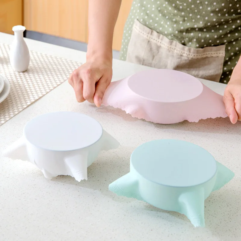 

1 PC Silicone Table Mats Microwave Oven Special Heating Cover Fresh Cover Refrigerator Wrap Hot Food Bowl Cover