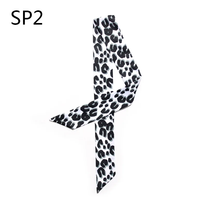 New Leopard Print Twill Handbags Small Silk Scarf For Women