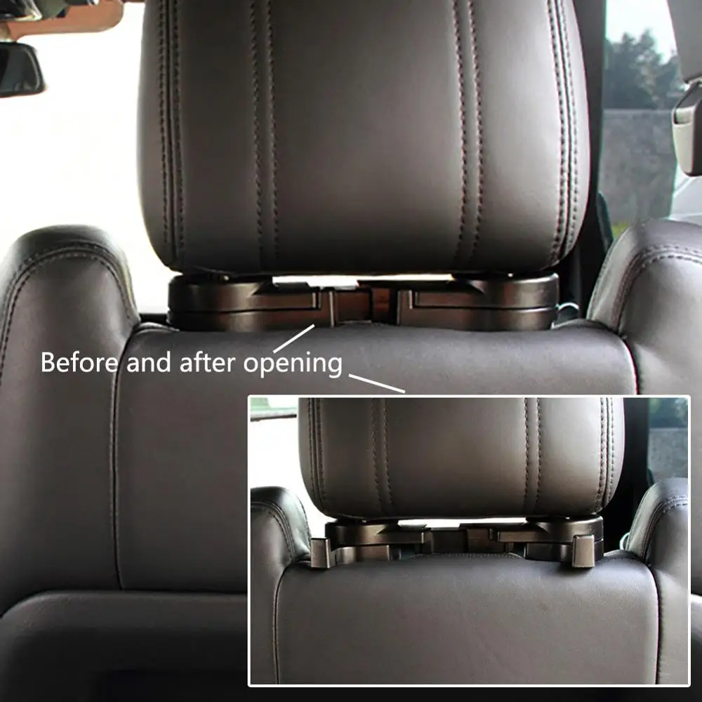 Car Headrest Hook Seat Back Hanger for Bag Handbag Grocery Cloth Portable Multifunction Clips Car Styling Stuff Purse Hanger car hook