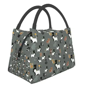 Женские сумки для обеда с принтом из мультфильма «Westie», Портативная сумка для обеда, термоизолированная Сумка-тоут для пикника, сумка-холодильник, сумки для обеда