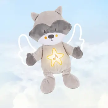 

Plush Toy for Baby Sleep Soother Sound Machines Baby Gift with Night Light Soothing Sounds for Travel Sleeping Baby Carriage