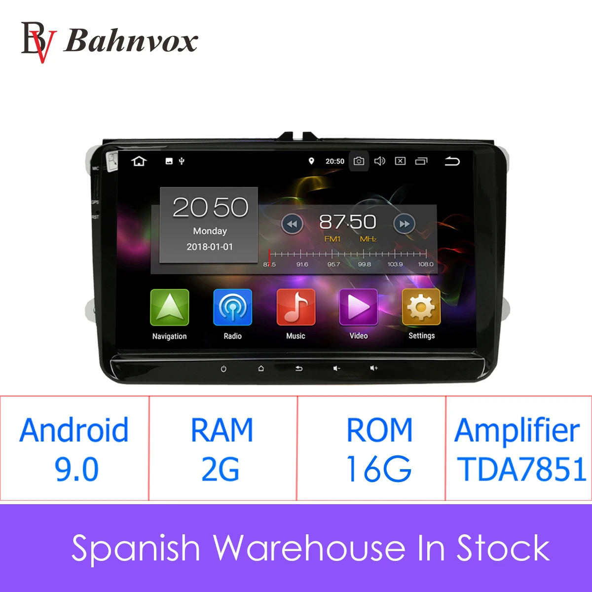 BAHNVOX 9 &quotAndroid 0 автомобильный мультимедийный плеер DVD Авторадио GPS NAVI для VW GOLF 5 Golf 6