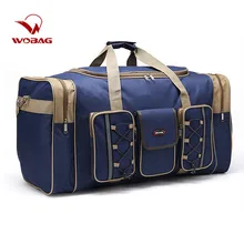Мужская текстильная сумка для путешествий с несколькими карманами, водонепроницаемая, с длинным плечевым ремнем, повседневная, большая Вместительная дорожная сумка, сумка для выходных