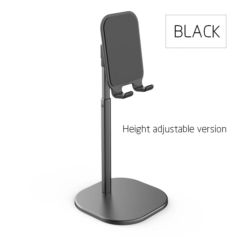 phone stands Z04 Desktop Phone Holder Tablet Stand For Ipad Phones Universal Bracket Metal Telescopic Adjustable Height Angle Live Support wall phone holder Holders & Stands