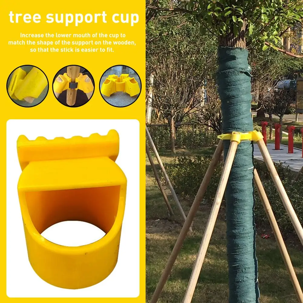 

12pcs Plastic Tree Support Rod Cup Landscaping Project Landscape Tree Windproof Fixing Kit