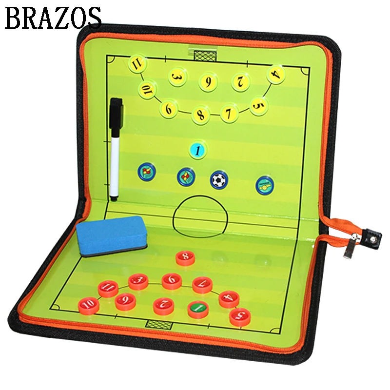 

Zipper Futsal Tactic Board Magnetic Football Board Training Soccer Coach Futsal Ball Game Portable Football Coaching Voetbal