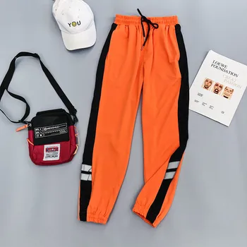 

Streetwear Loose Harajuku BF Harem Pantsloose sweatpants casual Cotton trousers Women Pocket high Waist Autumn Leisure Pants