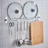 Punch-Free Hook Racks Kitchen Storage Rack Knife Wall Hanging Storage Pendant Multi-Function Pot Rack Kitchen Stainless Steel ► Photo 3/6