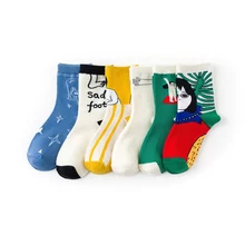 Женские хлопковые носки милые забавные 6 пар модные стильные женские новые удобные дышащие носки Meias Sokken Soks Socken Sock