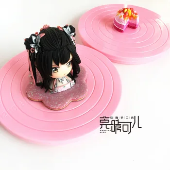 

1Pcs Pink Pottery Wheels Clay Tools Plastic Turntable Sculpture Turntable Manual Model Making Aids DIY Professional Diamete14cm