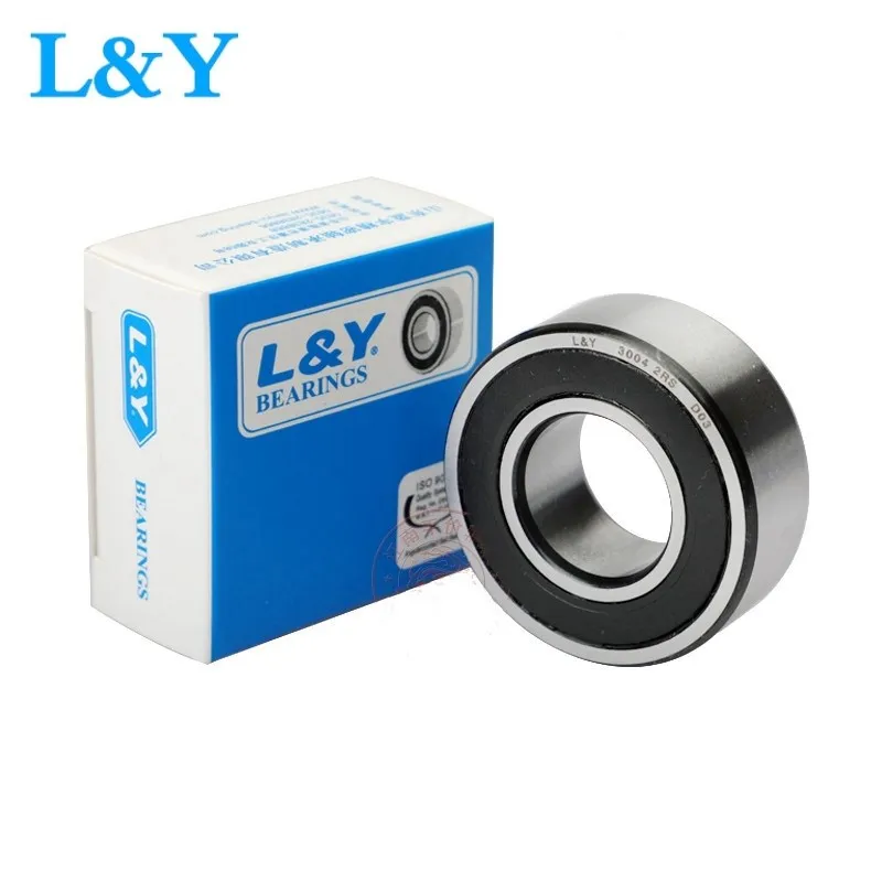 

6pcs L&Y high speed bearing 3000 3001 3002 3003 3004 3005 3006 3007 3008 -2RS RS 2RS double row angular contact ball bearings