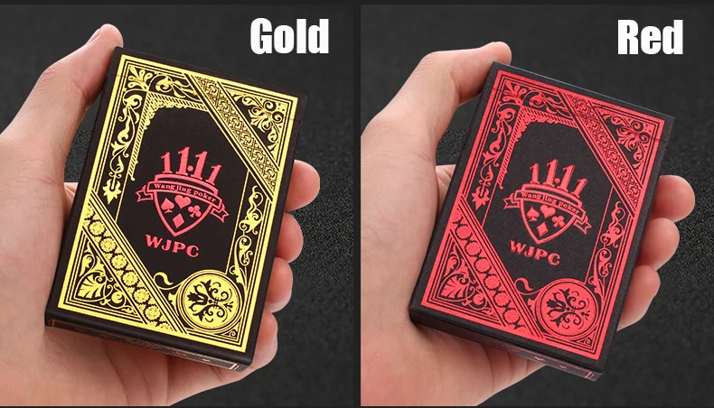 Водонепроницаемый пластиковый покер черный ПВХ игральные карты набор золотой серебряной фольги стол для покера игровая карта вечерние классические фокусы инструмент джокер