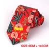 New Floral Ties For Men Printed Cotton Tie Mens Ties 6cm Slim Neck Tie Skinny Necktie For Wedding Party ► Photo 2/6