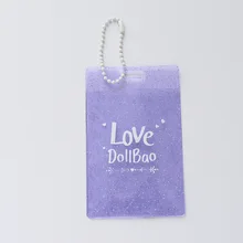 

Fashionable Simple Transparent PVC Card Holder Key Ring Korea Ins Style Transparent Photo Card Holder Beautiful Pendant