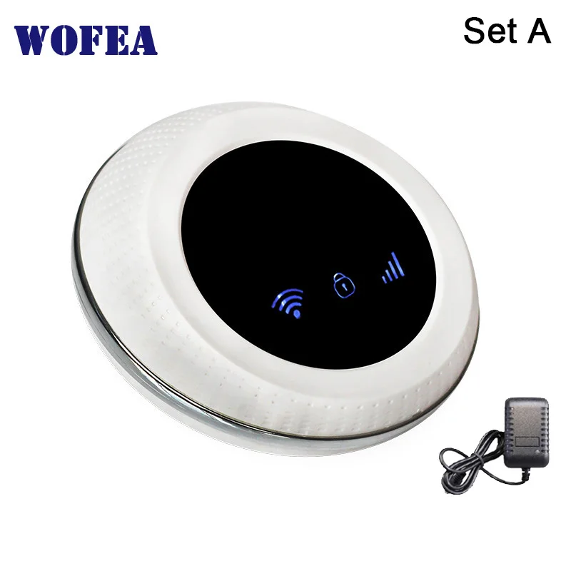 Wofea беспроводной SIM GSM домашняя охранная wifi GSM сигнализация система Датчик комплект tuya приложение Встроенная сирена - Цвет: V30 alarm host