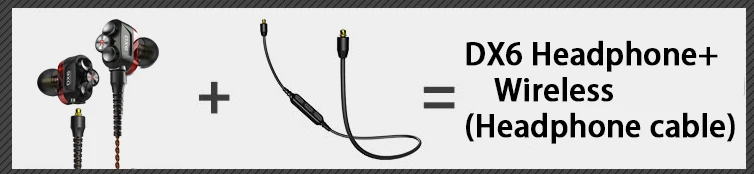 red wireless Наушники-вкладыши с тройным блоком и двойным драйвером сбалансированный теплый звук с легким удобным корпусом, без спутывания кабеля, l-изгиб - Color: red wireless