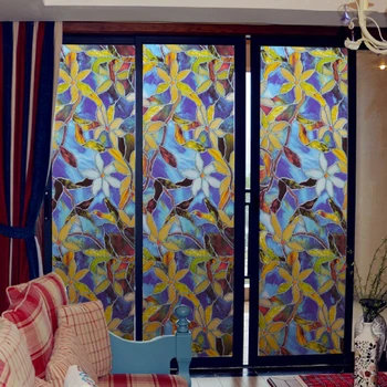 

Self adhesive Window Film Removable DIY Glue-Free 1 roll Sticker Bathroom