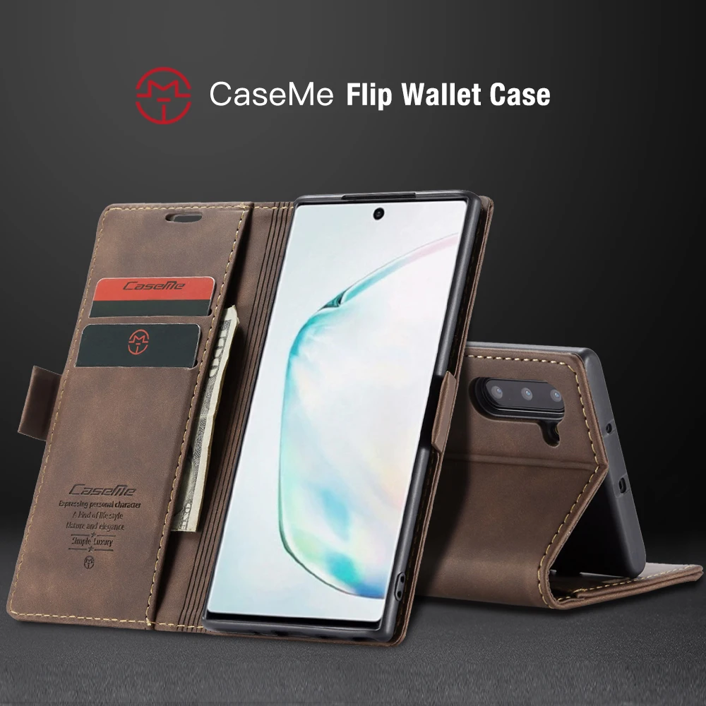 Чехол для samsung Galaxy Note 10 Pro Магнитный кошелек кожаный чехол Ретро стиль флип книжка