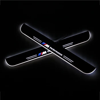 

Waterproof Acrylic Moving LED Welcome Pedal Car Scuff Plate Pedal Door Sill Pathway Light For BMW E46 1998-2004 2005