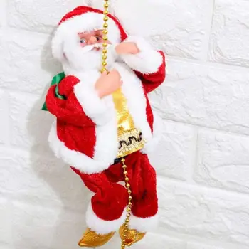 

1Pcs Climbing Bead Santa Electric Climb Ladder Hanging Tree Decorations Christmas Year Christmas Gift New For Kids Decorati G7J1