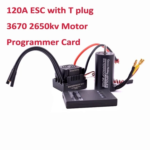 Непроницаемый двигатель 3670 2150KV 2650 бесщеточные щетки KV + 120A без ESC с disipador de Heat Combo