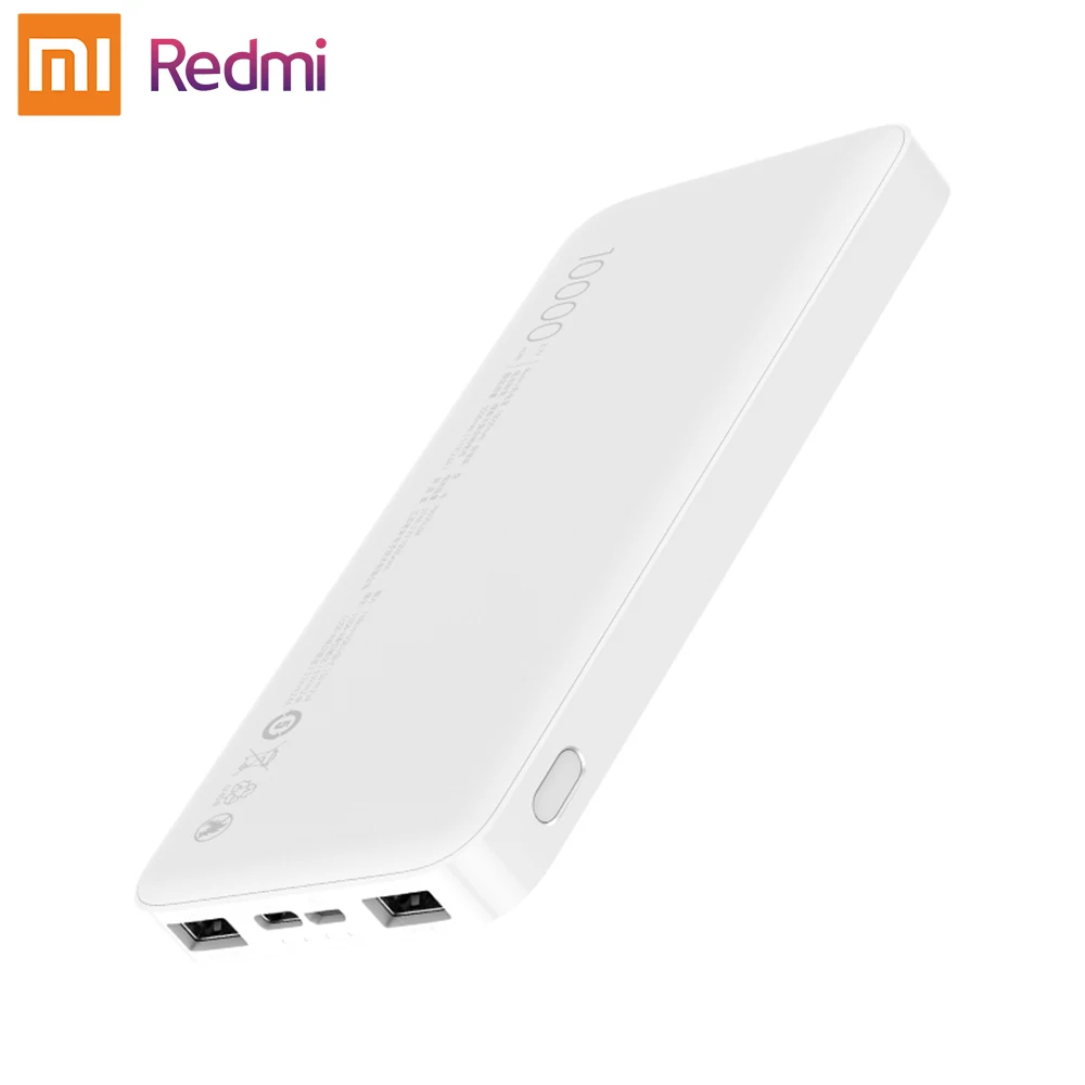 Портативный внешний аккумулятор Xiaomi Redmi, 20000 мАч, 18 Вт, быстрая зарядка, 10000 мАч, внешний аккумулятор, быстрая зарядка, зарядное устройство для смартфона Xiaomi Redmi