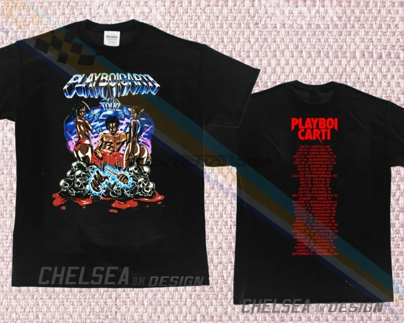 Новая ограниченная серия Playboi Carti Merch Tour хип-хоп редкая футболка все размеры dk1 |