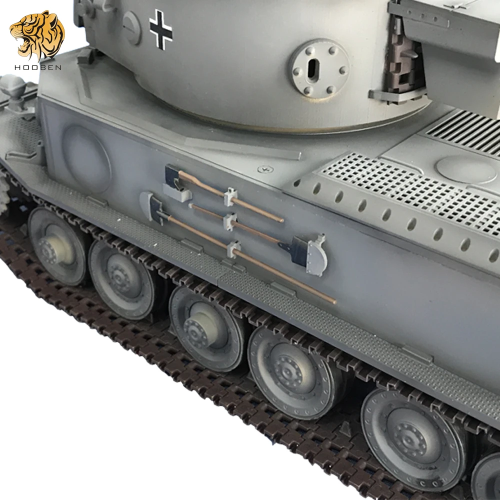 HOOBEN 1/16 rc Танк немецкий TigerP Tiger 2,4G VK 4501 пульт дистанционного управления боевые тяжелые танки с металлической коробкой передач, дым+ звук+ Битва