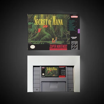 

Secret of Mana - RPG Game Card Battery Save US Version Retail Box