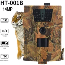 HT-001B камера для игры в Трейл 14MP 1080P HD с инфракрасным датчиком ночного видения, водонепроницаемая камера для наблюдения за дикой природой нм, камера для наблюдения за охотой