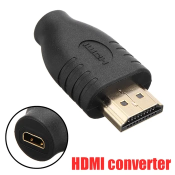 

1pc Professional HDMI converter Black Standard HDMI Male Type A to Micro HDMI Type D Female Socket Adapter Mayitr